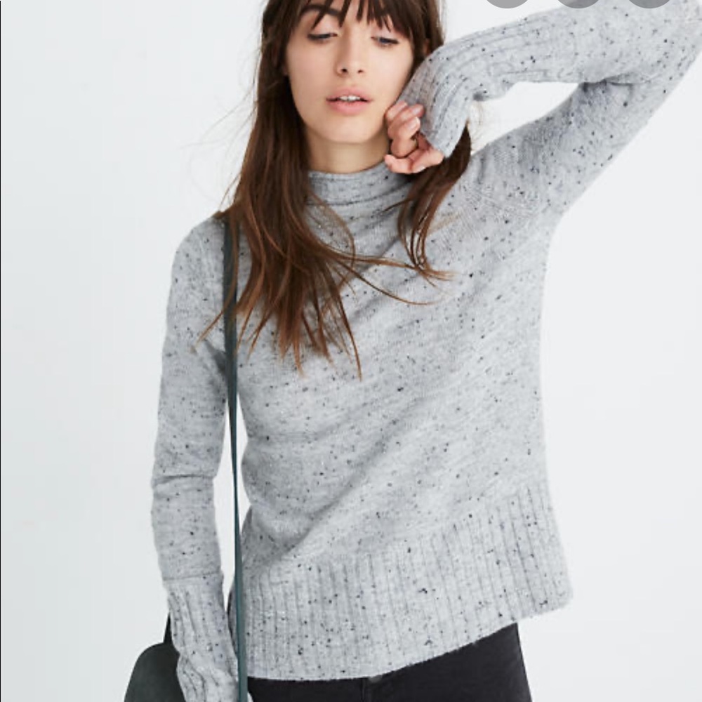 Madewell Inland Donegal Turtleneck Sweater